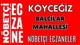 Balcılar Mahallesi Köyceğiz Nöbetçi Eczaneler