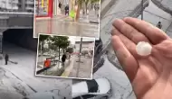 Ankara'da Ceviz Büyüklüğünde Dolu ve Sağanak Yağış Hayatı Felç Etti