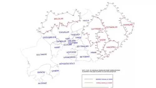 Köyceğiz Haritası: Yol, Gölü, Dalyan, Ekincik, Sultaniye ve Mahalleleri Uydu Haritası
